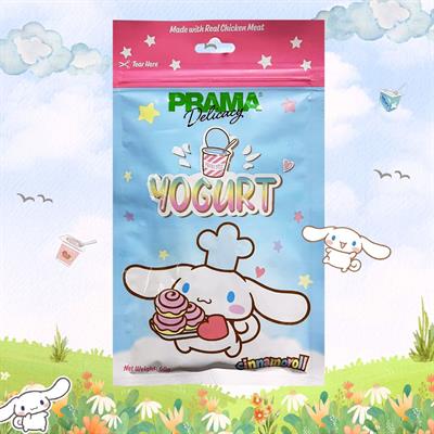 PRAMA Delicacy Snack ขนมสำหรับสุนัข กลิ่น Yogurt (โยเกิร์ต) (60g)